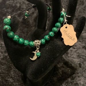 Malachite adjustable bracelet